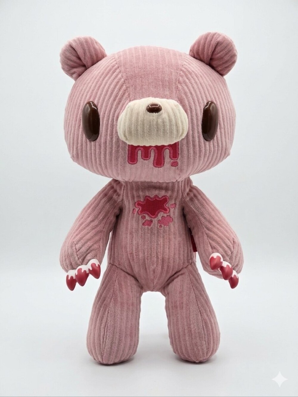 Taito Chax GP Gloomy The Naughty Grizzly Bear Corduroy Variation Pink Plush Doll